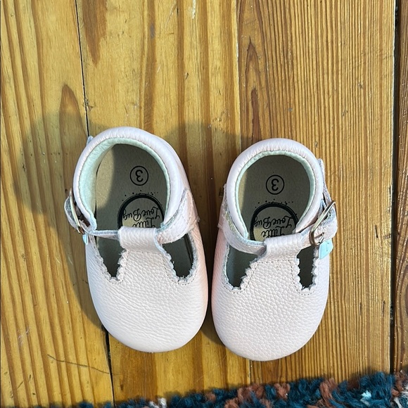 Pink Leather Little Love Bug T-Bar Shoes - Picture 3 of 4